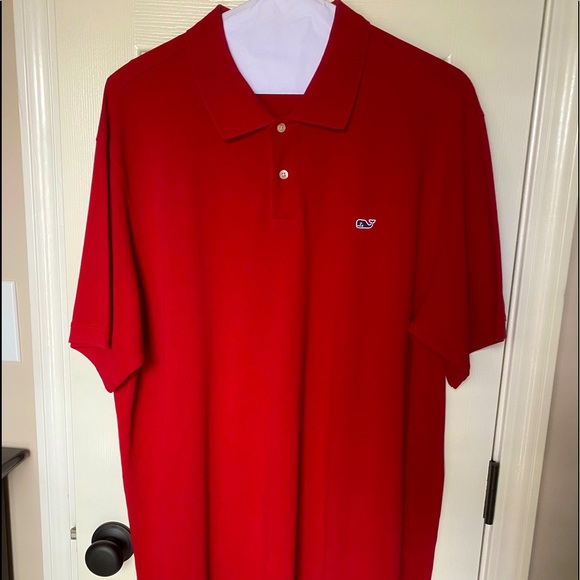 Vineyard Vines Other - VINEYARD VINES Classic Solid Crimson Red Polo size XL